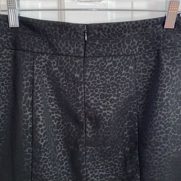 Cynthia Rowley black cheetah print mini skirt size 4 - Picture 5 of 9